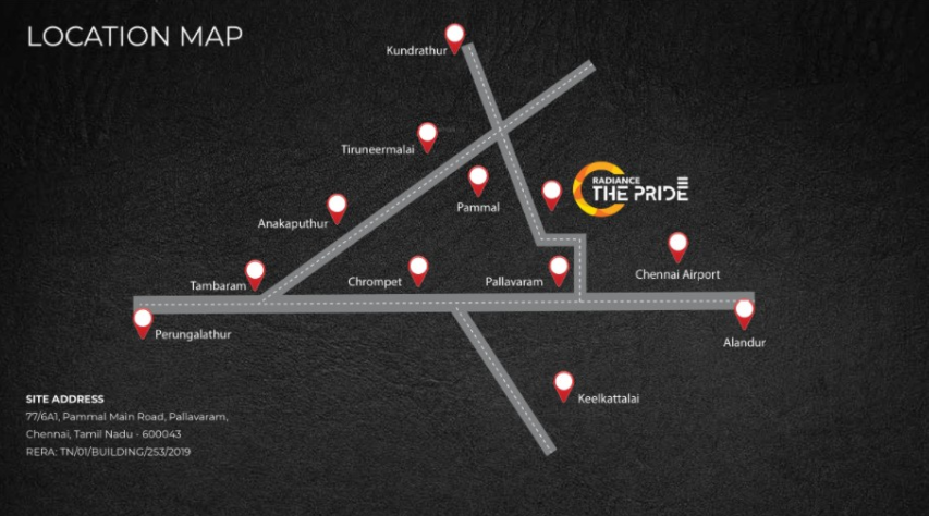 Radiance Pride Location Map